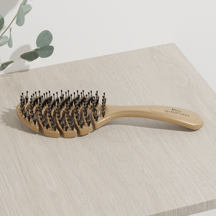 Flexible Brush silk and boar bristles