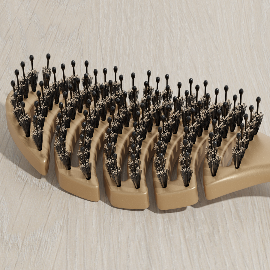 Flexible Brush silk and boar bristles