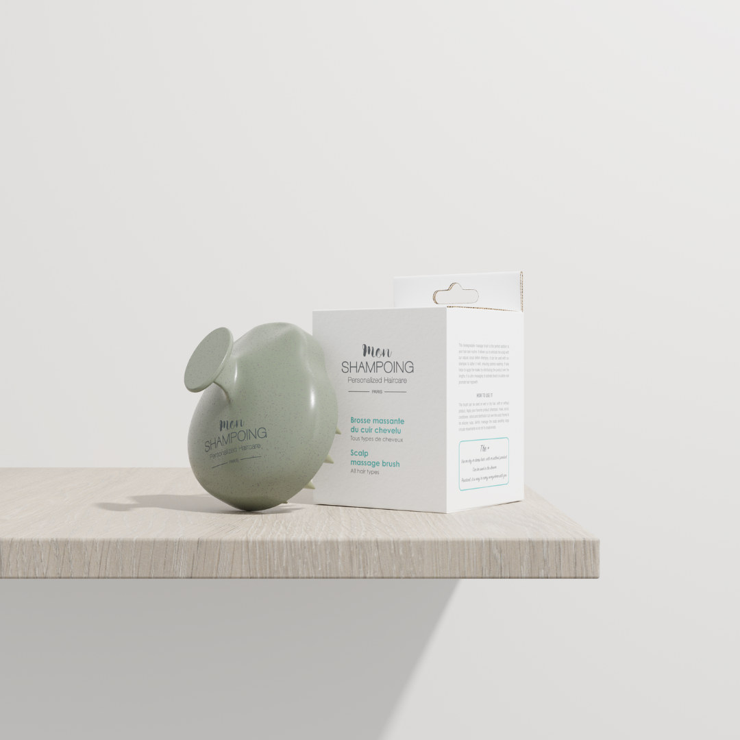 Biodegradable massaging brush